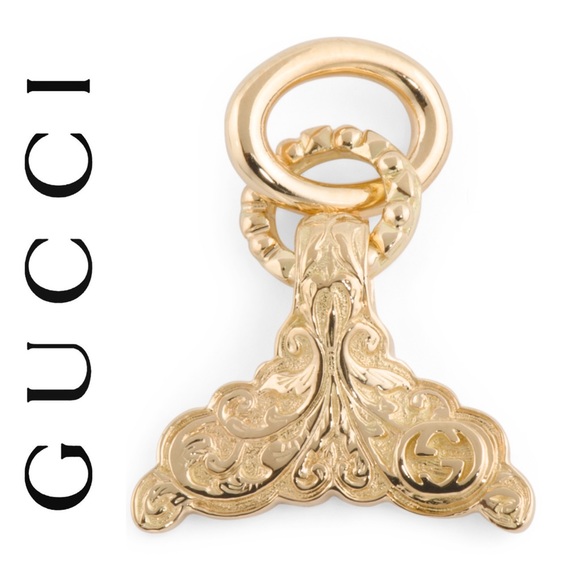 Gucci Tail Fin Charm In Yellow Gold NWT - Picture 1 of 13